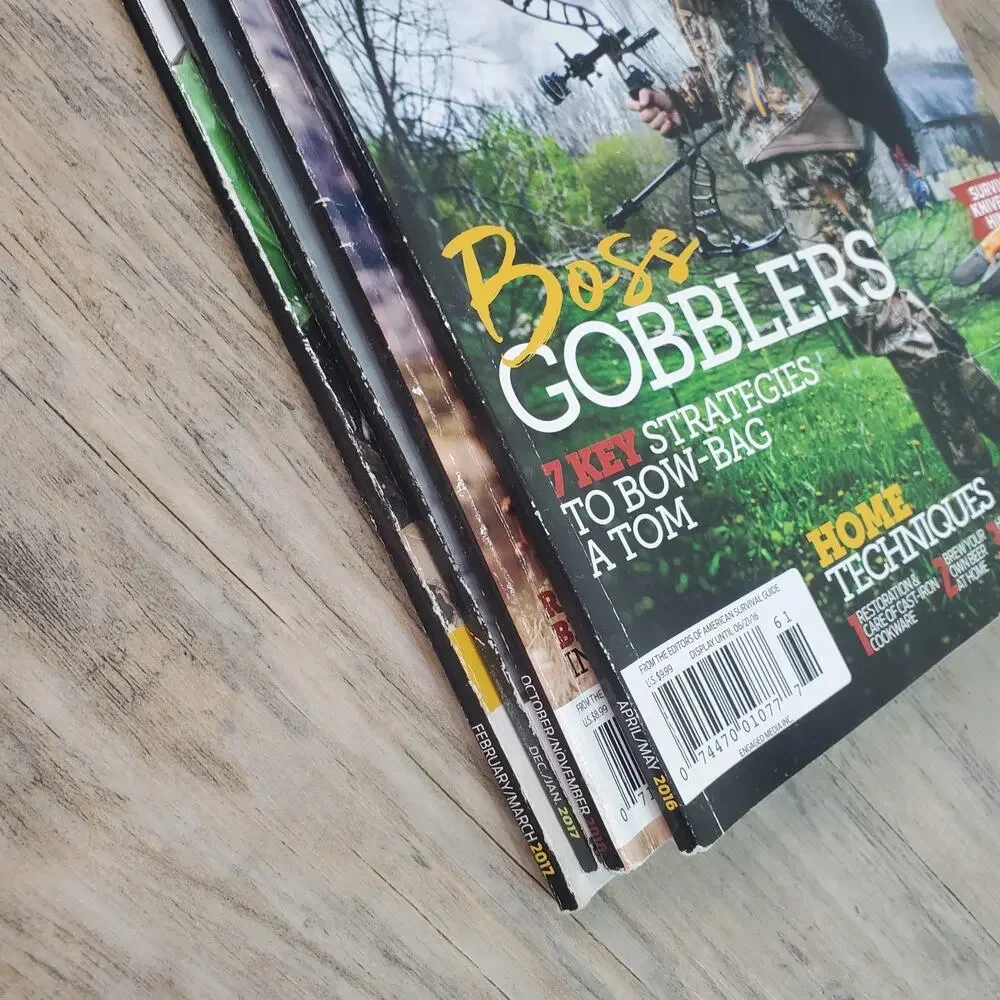 MODERN PIONEER Magazine Lot Of 4: Gobblers, Canoeing, Rendering Fat, Scopes
